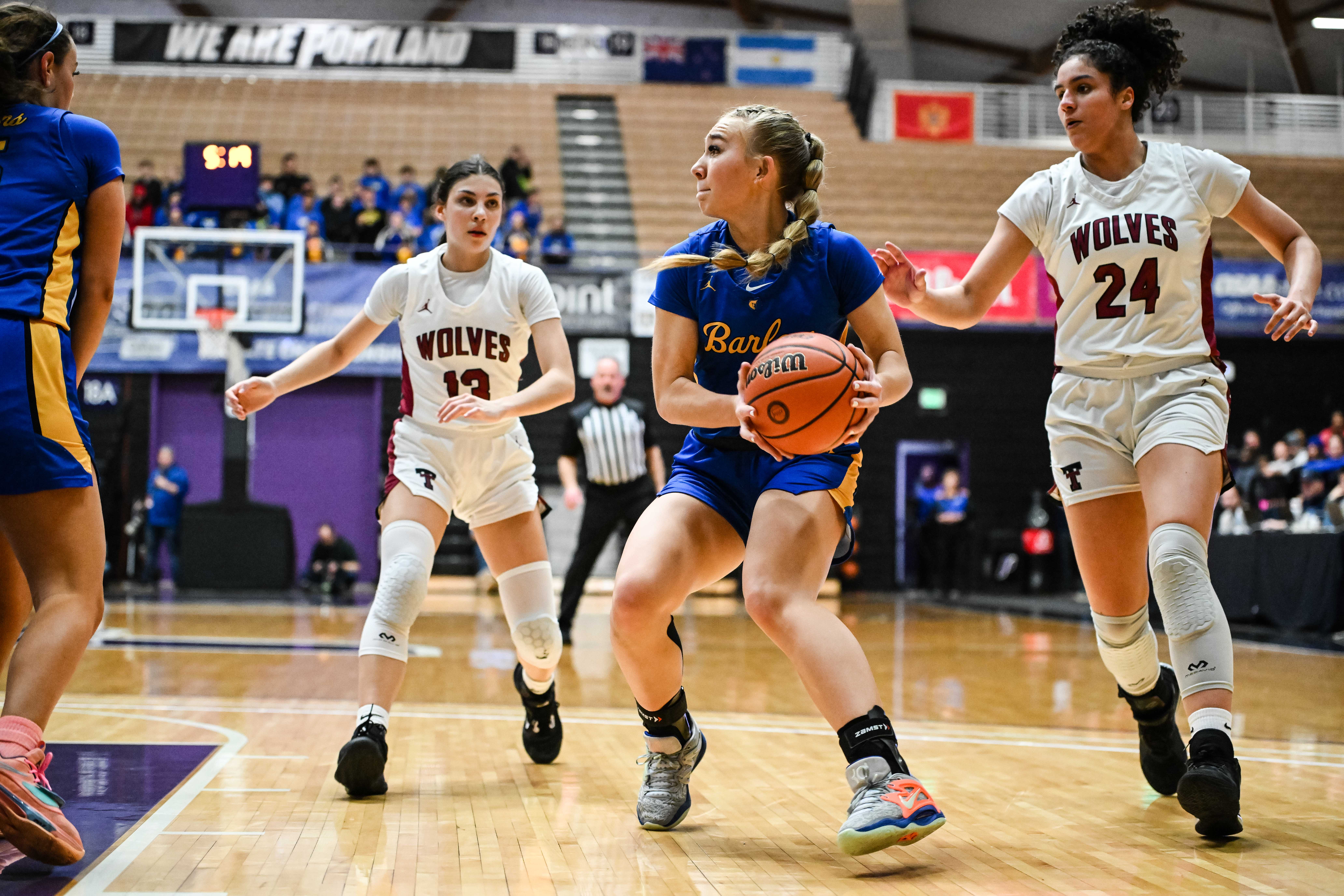 Barlow Tualatin 6A Oregon girls basketball quarterfinal Naji Saker -59